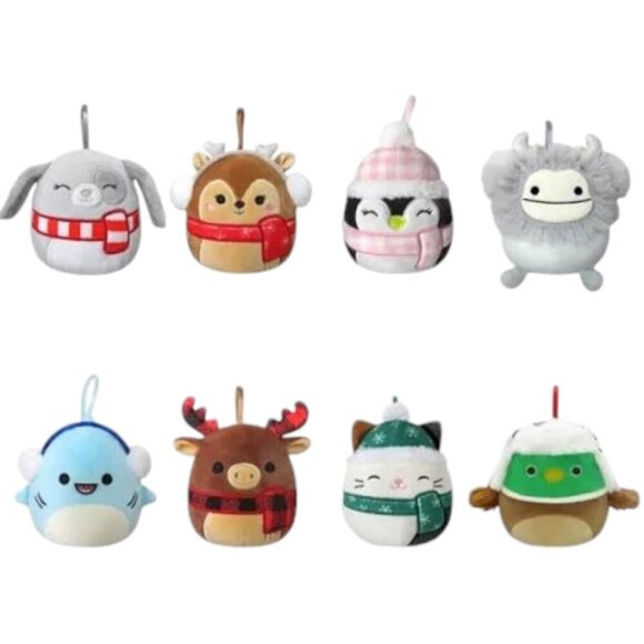 NEW 2022 Squishmallow Ornament Set of 8 | 4" - Picture 2 of 5